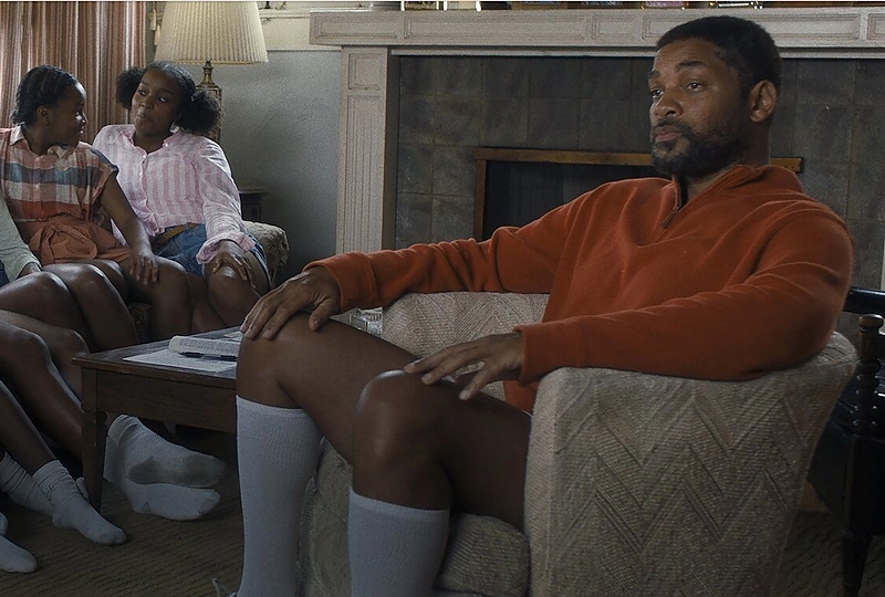 Willas Smithas filme „Williams metodas“ / Stop kadras