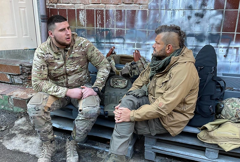 Dominyko Kubiliaus ir jo kolegų apsilankymas Ukrainoje / Asmeninio albumo nuotr.