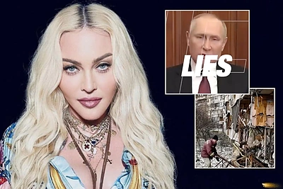 Madonna reiškia palaikymą Ukrainai: jos vaizdo įraše Putinas prilygintas Hitleriui