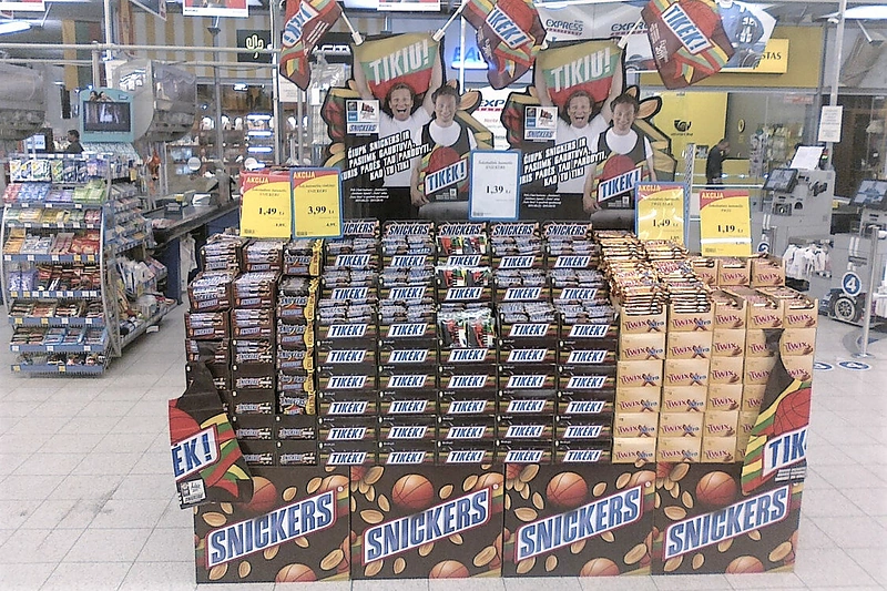 „Mars“ produkcija „Maxima“ parduotuvėse / „Mars“ nuotr.