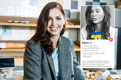 A.Kulitaitė tiesą apie karą Ukrainoje rusams skleidžia per „Tinder“: „Jie maudosi melo jūroje“