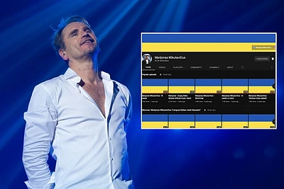 M.Mikutavičiaus palaikymo žinutė Ukrainai – vėliavų jūra virtusi „YouTube“: jungiasi ir kiti muzikantai