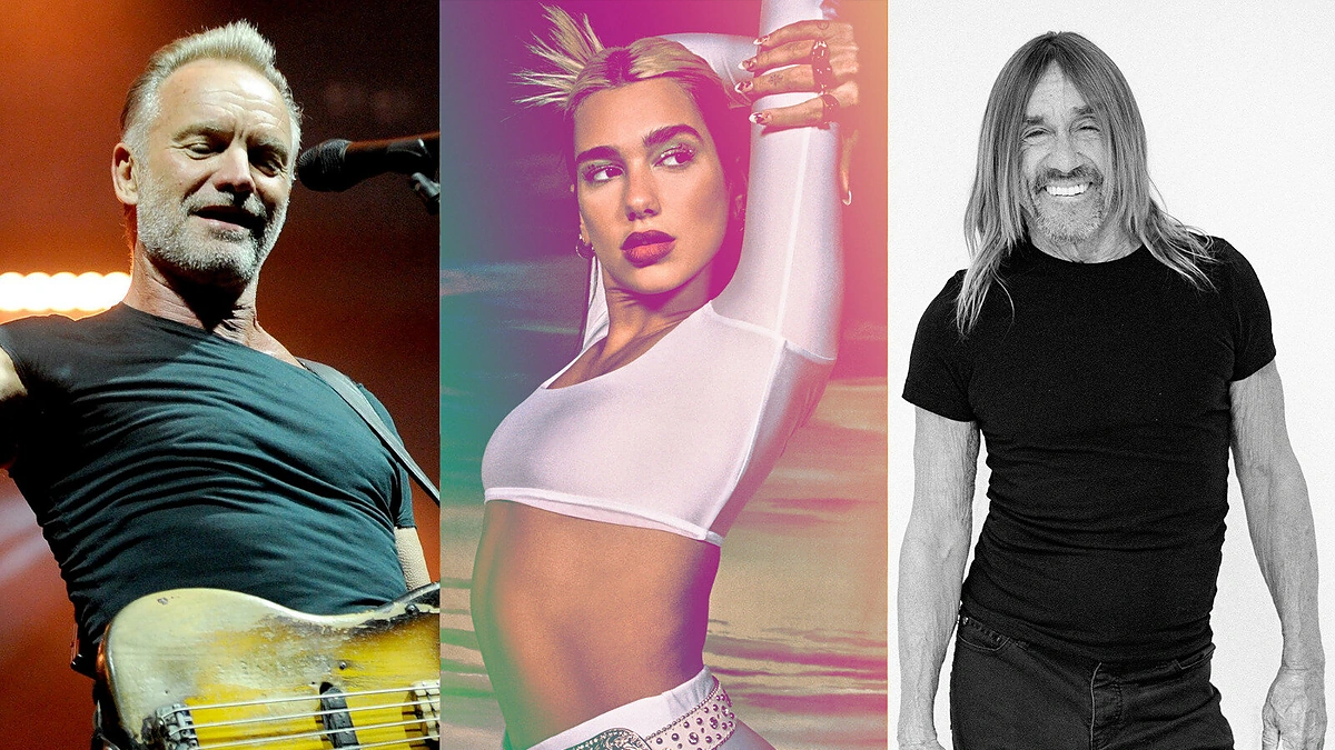 Sting, Dua Lipa, Iggy Pop