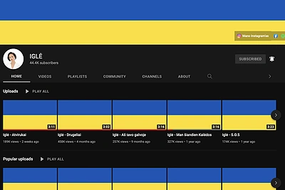 Lietuvos muzikantai „Youtube“ kelia Ukrainos vėliavą