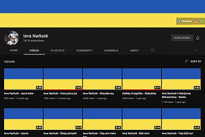 Lietuvos muzikantai „Youtube“ kelia Ukrainos vėliavą