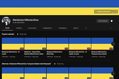 Lietuvos muzikantai „Youtube“ kelia Ukrainos vėliavą