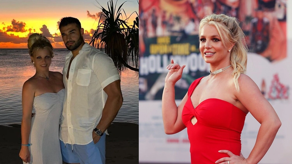 Britney Spears ir Samas Asghari / Socialinių tinklų ir Scanpix nuotr.