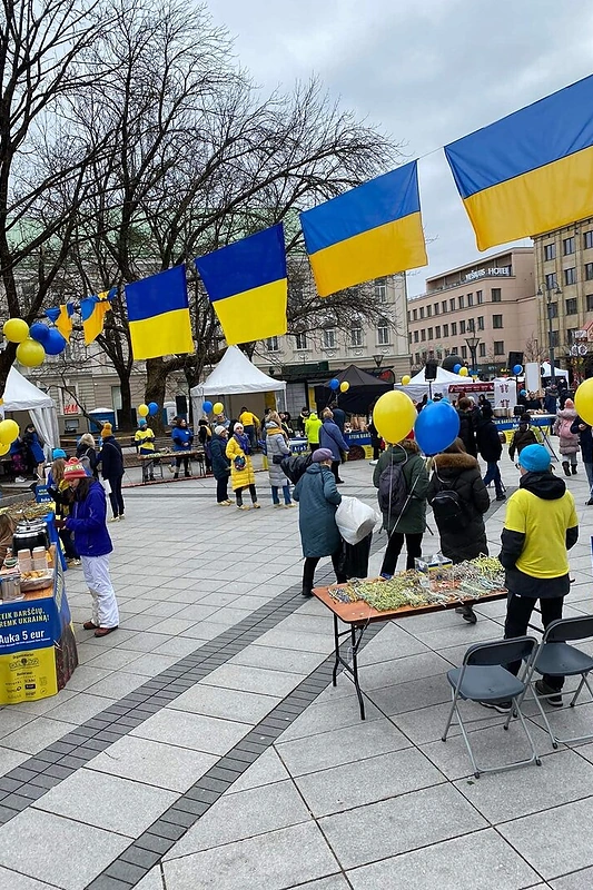 Iniciatyva „Ateik barščių, paremk Ukrainą“ / Organizatorių nuotr.