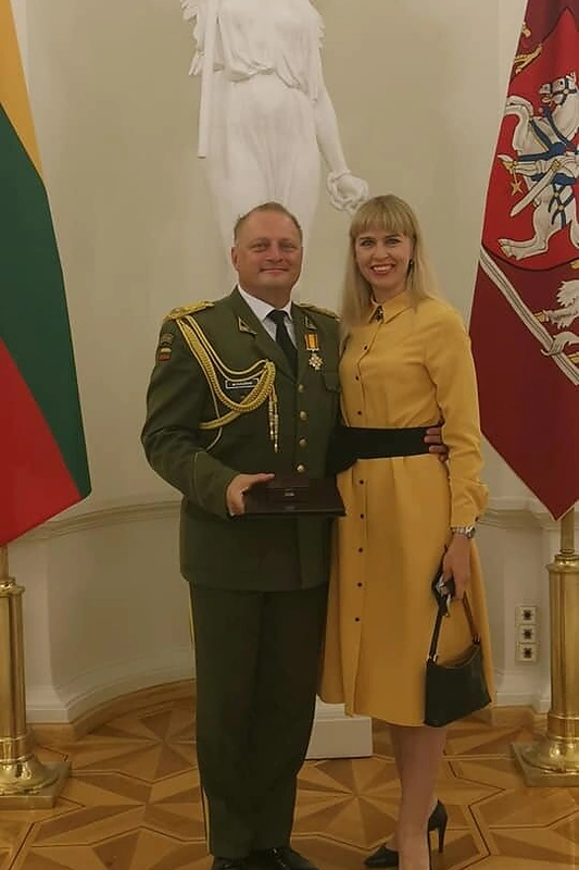 Aistė Bružaitė su vyru
