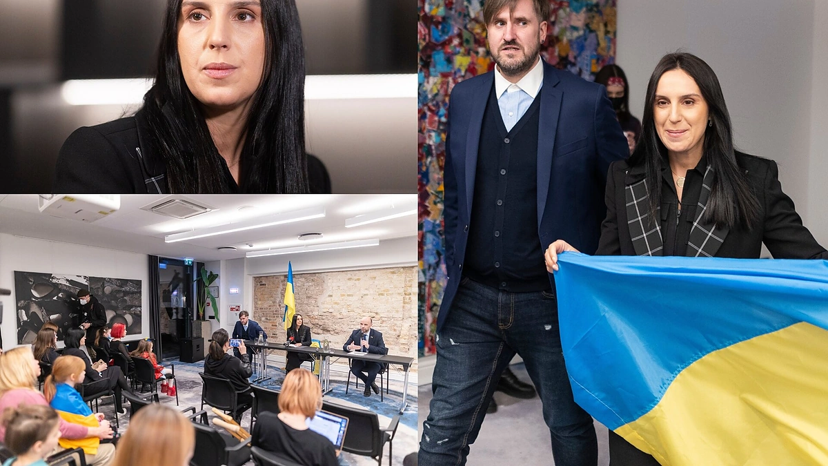 Spaudos konferencija su Jamala / Irmanto Gelūno nuotr.