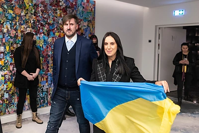 Spaudos konferencija su Jamala / Irmanto Gelūno nuotr.