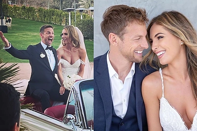 „Formulė 1“ čempionas J.Buttonas vedė „Playboy“ modelį B.Ward: vestuvėse dalyvavo ir R.Zellweger