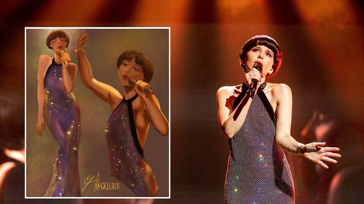 Monika Liu ir Gretos Zaksaitės piešinys