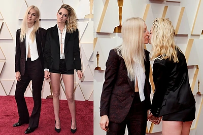 „Oskarų“ nominantė K.Stewart su sužadėtine drąsiai rodo jausmus: ant raudonojo kilimo – bučinys