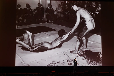 Marinos Abramović paskaita Kaune / Eriko Ovčarenko nuotr.