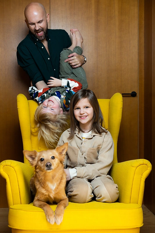 Arūnas Matačius su šeima / Gretos Skaraitienės nuotr.