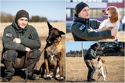 Šunų-pagalbininkų treneris V.Glodenis: keturkojai gali užuosti vėžines ląsteles ir padėti karo lauke