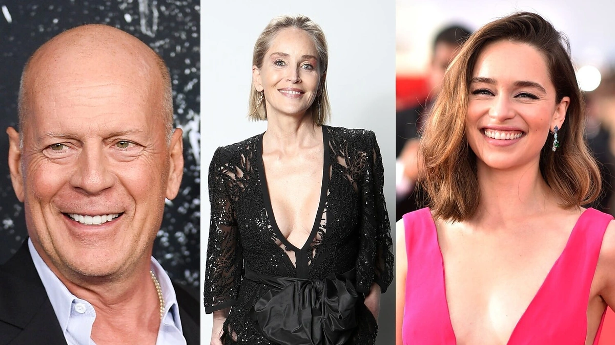 Bruce'as Willisas, Sharon Stone, Emilia Clarke