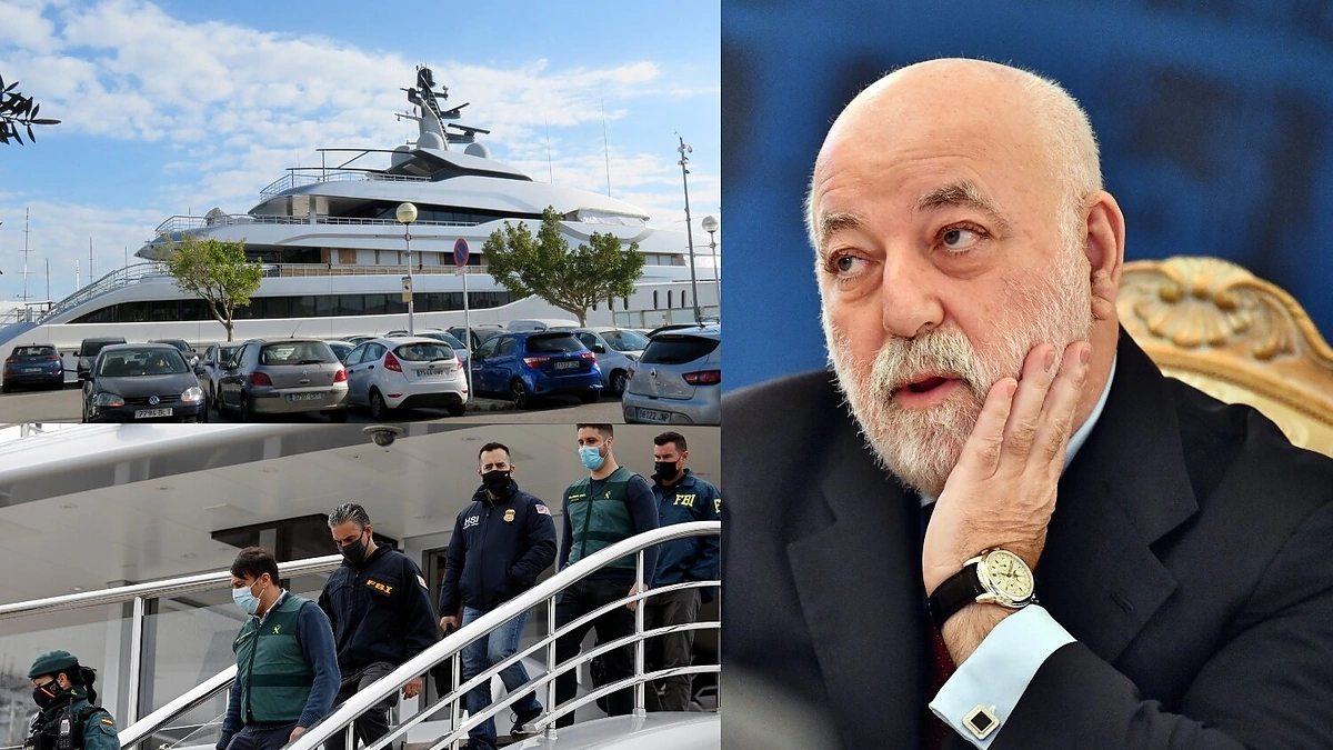 Viktoras Vekselbergas ir jo jachta / „Scanpix“ nuotr.