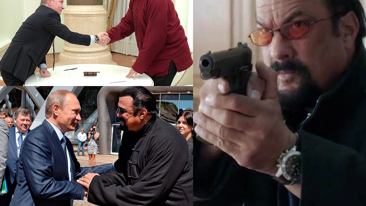 Stevenas Seagalas ir Putinas / Scanpix nuotr.