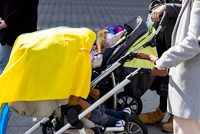 Mamų eisena Gedimino prospektu už vaikus, žuvusius kare Ukrainoje / Luko Balandžio nuotr.