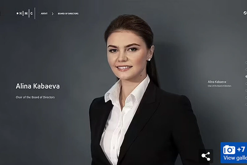 Alinos Kabajevos nuotrauka „National Media Group“ internetinėje svetainėje / Ekrano nuotr.