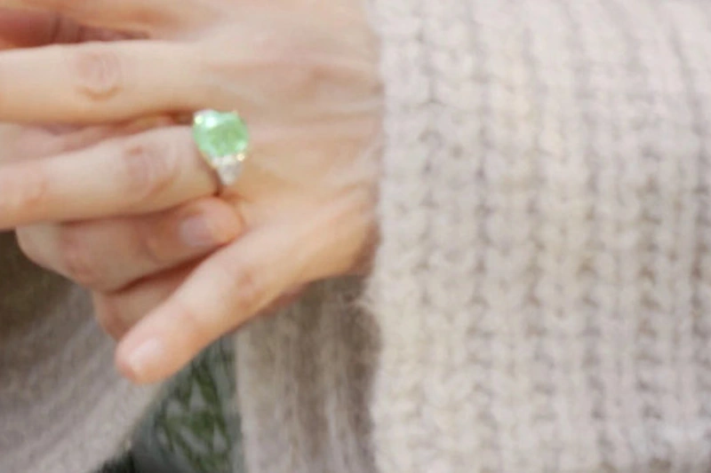 Jennifer Lopez sužadėtuvių žiedas / Stop kadras