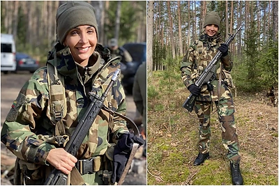 Į Šaulių sąjungą įstojusi G.Žemaitė apsisprendė: po pirmųjų karinių pratybų, renkasi sau artimą kuopą