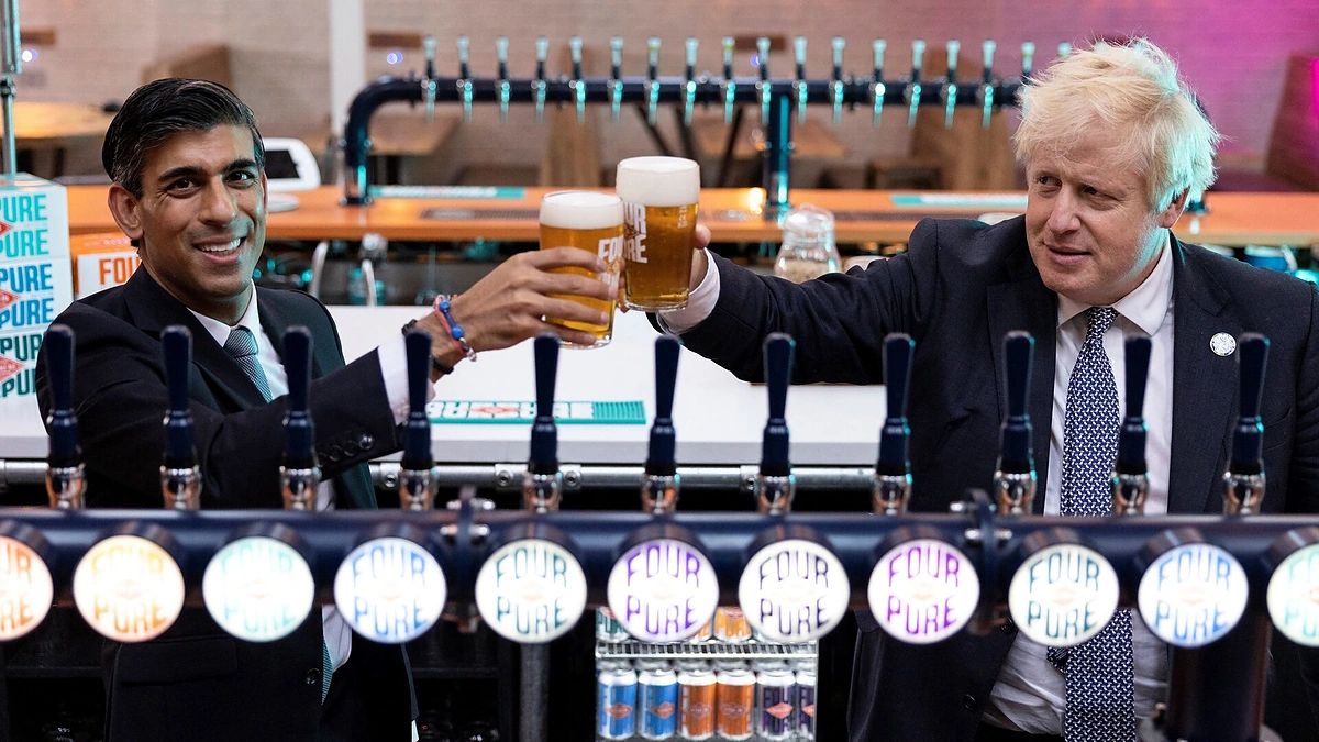 Borisas Johnsonas ir Rishi Sunakas / Scanpix nuotr.