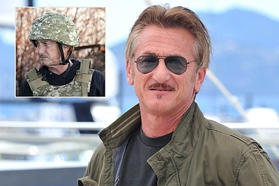 Filmą Ukrainoje kūręs S.Pennas – apie susitikimą su V.Zelenskiu ir norą stoti į kovą prieš okupantus