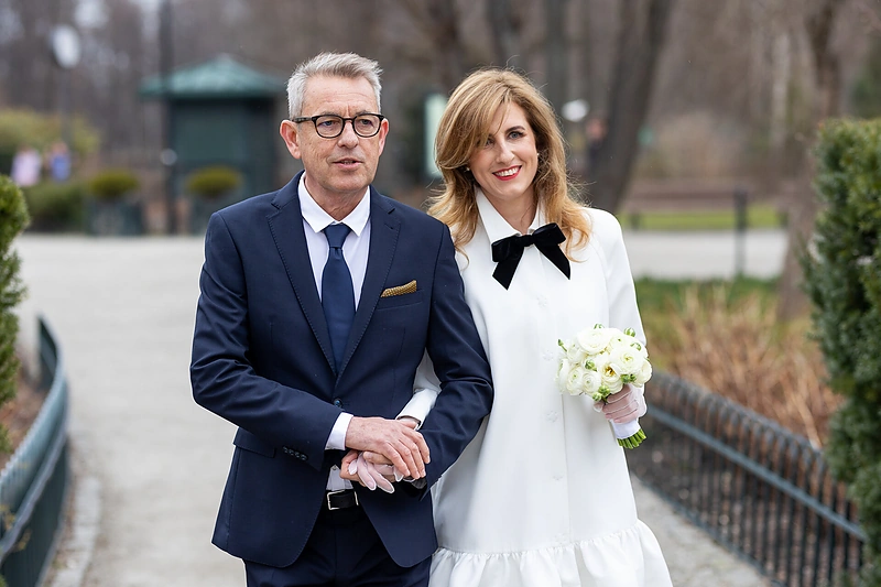 Arūnas Sakalauskas vedė mylimąją Gabiją Laubner / Luko Balandžio nuotr.