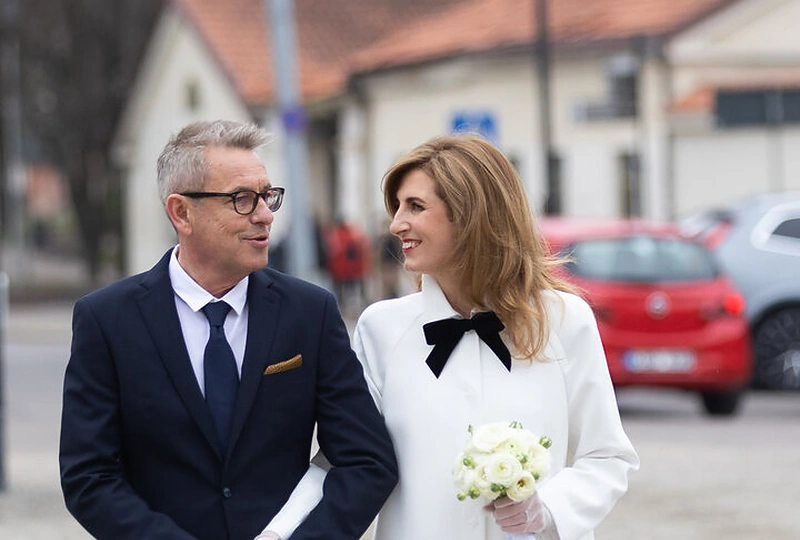 Arūnas Sakalauskas vedė mylimąją Gabiją Laubner / Luko Balandžio nuotr.