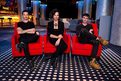 Jurga Anusauskienė su sūnumis Mindaugu ir Haroldu / Asmeninio albumo nuotr.