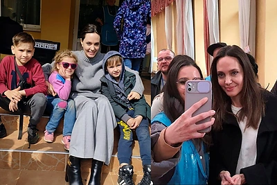 Ukrainoje – netikėta viešnia: Lvive apsilankė Angelina Jolie