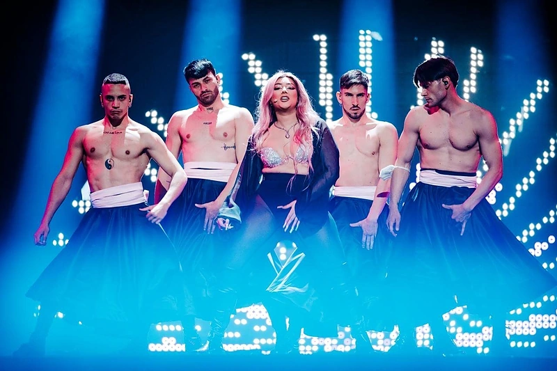 Albanijos atstovė „Eurovizijoje“ Ronela / EBU / NATHAN REINDS nuotr.