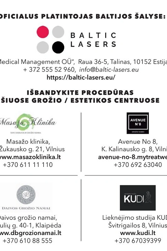 Endosferos terapijos procedūros atliekamos šiuose salonuose