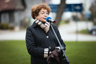 Skulptūros pasaulio krepšinio ikonai Sendai Valvrojenski atidengimas / Eitvydo Kinaičio nuotr.
