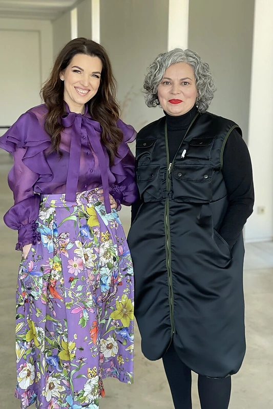 Floristikos dizainerė Kristina Rimienė ir dizainerė Sandra Straukaitė