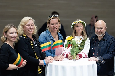 Monika Liu Turine susitiko su lietuvių bendruomene / Luko Balandžio nuotr.