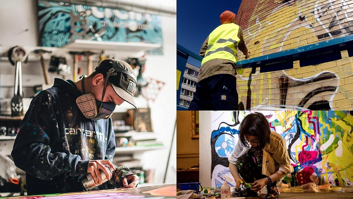 Japonijos ir Lietuvos menininkų grafiti piešinys papuoš Vilniaus daugiabučio sieną
