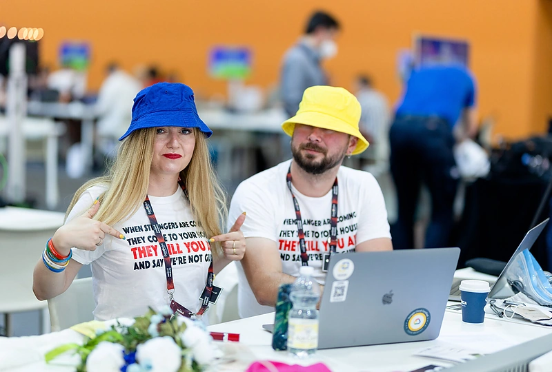 „Eurovizijos“ žurnalistų apklausa spaudos centre / Luko Balandžio nuotr.