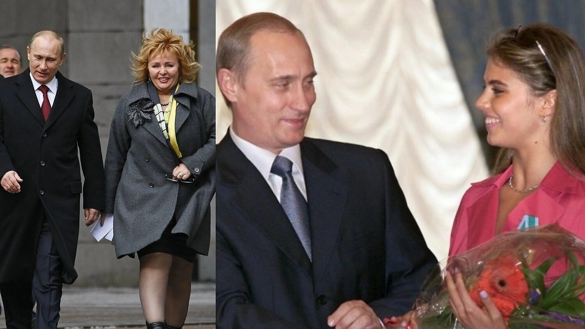 Vladimiras Putinas, Liudmila Očeretnaja ir Alina Kabajeva / Scanpix nuotr.
