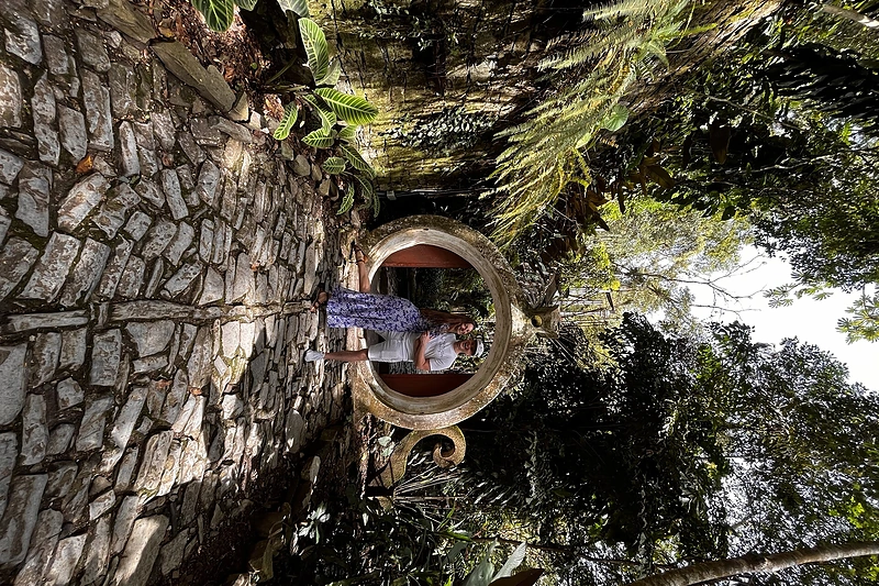 Mykolas Bistrickas su mergina Roberta / Asmeninio albumo nuotr.