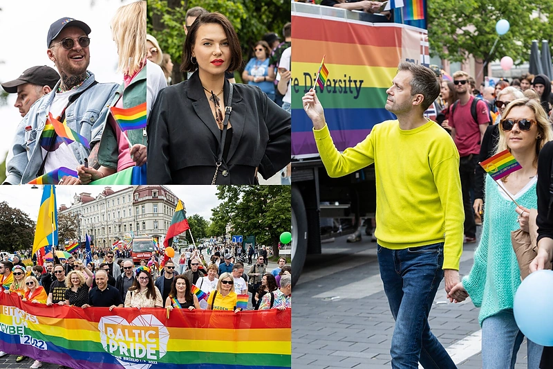 Sostinė nusidažė vaivorykštės spalvomis: „Baltic Pride“ sutraukė tūkstantinę minią