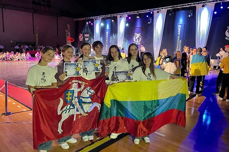 Lietuvių šokėjai čempionate Kroatijoje / Asmeninio albumo nuotr.