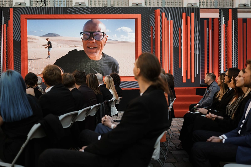 Algis Kriščiūnas „Sidabrinės gervės“ apdovanojimuose / Joanos Suslavičiūtės nuotr.