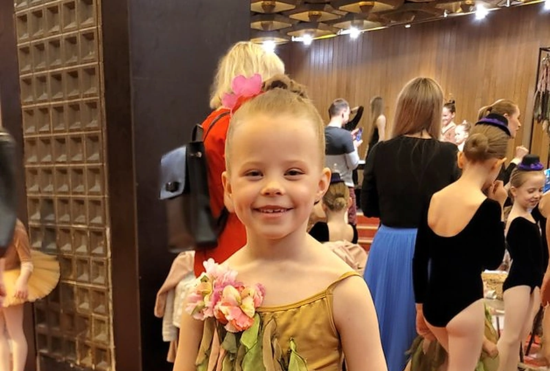 Pauliaus ir Linos Bagdanavičių dukros Paulinos debiutas operos ir baleto teatre / Asmeninio albumo nuotr.