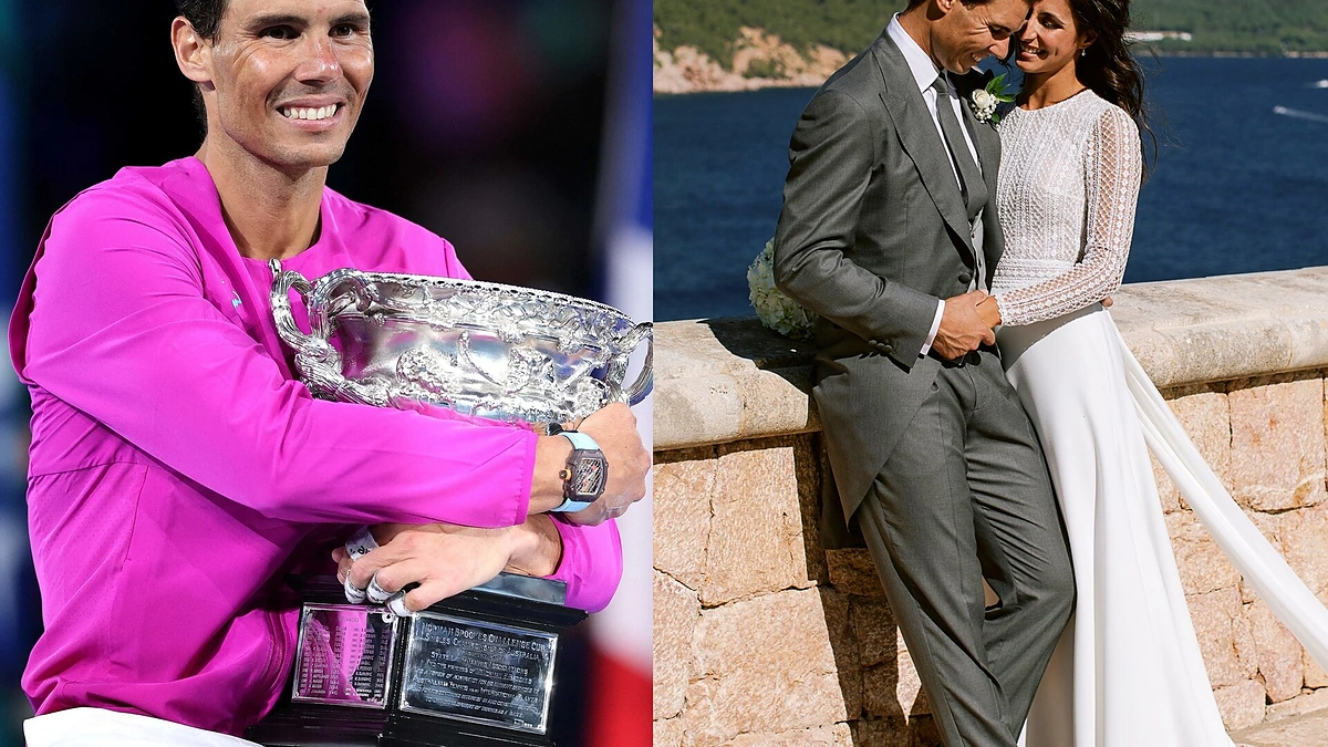 Rafaelis Nadalis su žmona Mery Francisca Perello / „Scanpix“ nuotr.