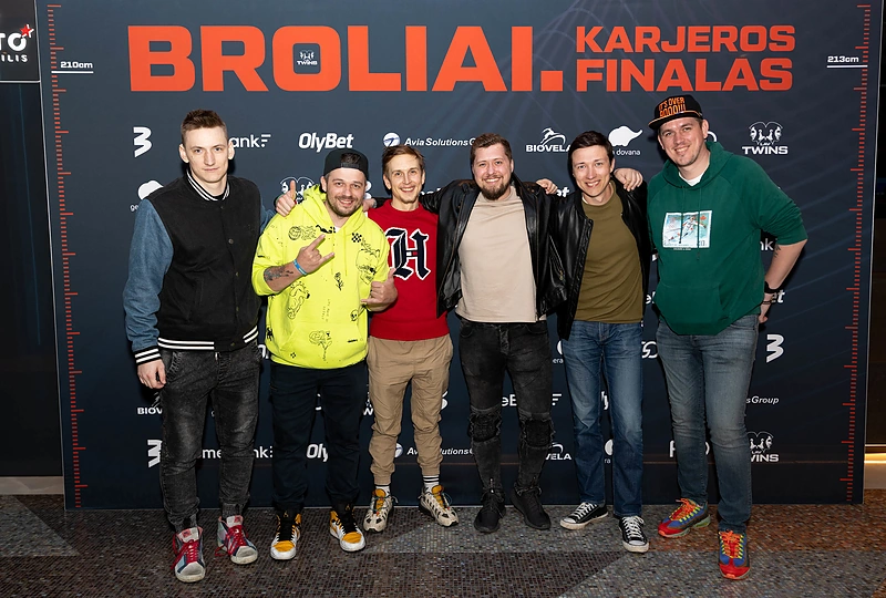Brolių Lavrinovičių vakarėlio akimirka / Organizatorių nuotr.