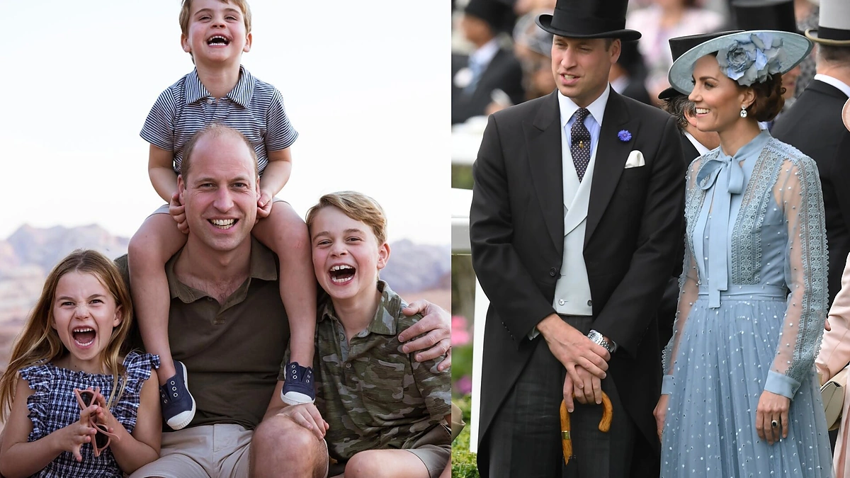 Princas Williamas ir Kate Middleton su vaikais / „Scanpix“ nuotr.